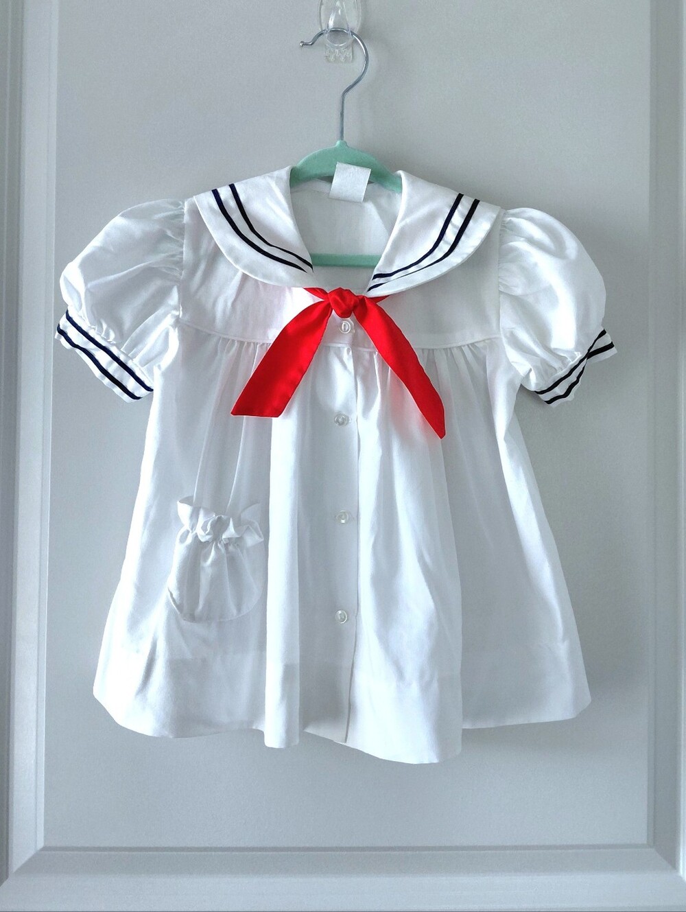 Vintage Nautical Toddler Sailors Dress